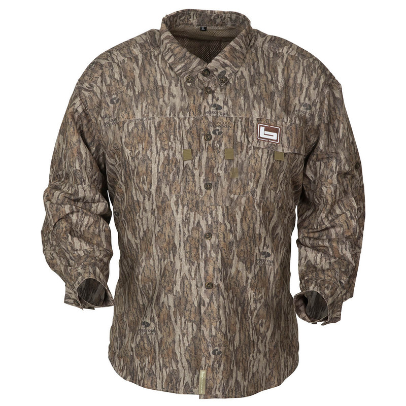 Banded Lightweight Long Sleeve Hunting Shirt in Mossy Oak Bottomland Color